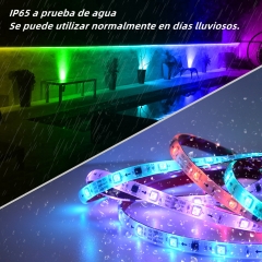 DOSYU 5M / 16.4F Strip Light, 3528 RGB LED Strip Light con Control Remoto Para TV, Fiesta, Hogar, Bricolaje, Navidad y Decoración de Halloween