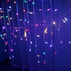 SERIE DE CASCADA DE LED 500 Led 9m Cascada Series Luz de Navidad Decoración navideña Aleros Barandilla de techo Luz exterior