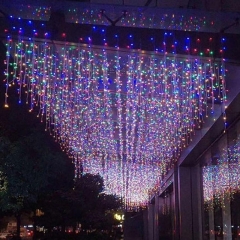 SERIE DE CASCADA DE LED 200 Led 4m Waterfall Series Christmas Light Christmas Decoration Eaves Roof Railing Outdoor Light