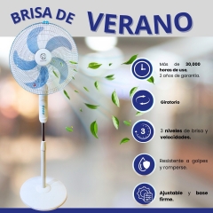 Ventilador de base dosyu de 3 velocidades y 17 pulgadas de altura ajustable en silencio